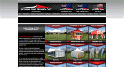 Desktop Screenshot of extremetenttechnology.com